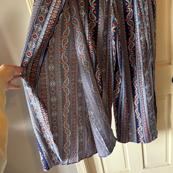 Never worn! Strapless Patterned Jumpsuit - Picture 2 of 3